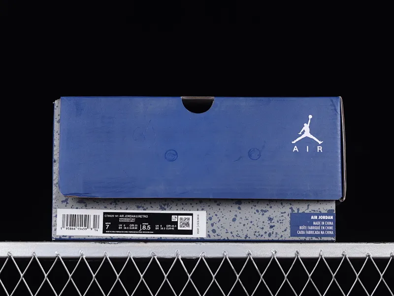 All categories Air Jordan Jordan series basketball shoes Air Jordan 6 Air Jordan 6 Retro "Midnight Navy" AJ6 Joe 6 white and navy low-top basketball shoes CT8529-141